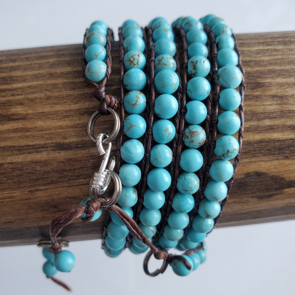 Turquoise wrap Bracelet - Picture 2 of 2